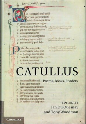 Item #016391 Catullus: Poems, Books, Readers. Ian Du Quesnay, Tony Woodman