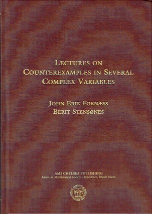 Item #016912 Lectures on Counterexamples In Several Complex Variables (AMS Chelsea Publishing)....