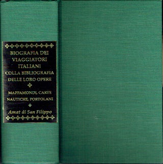 Item #017900 Studi Biografici E Bibliografici. Biografia Del Viggiatori Italiani Colla Biografia...