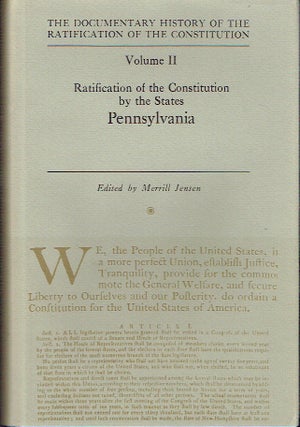 Item #018217 The Documentary History of the Ratification of the Constitution, Volume II :...