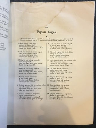 Føroya Kvæði Corpus Carminum Færoensium (Band I Teil 1,2; Band II Teil 1,2,3; Band III Teil 1,2; Band IV Teil 1,2; Band V)