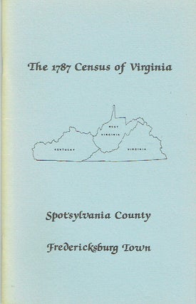 Item #018690 The Personal Property Tax Lists for the Year 1787 for Spotsylvania County, Virginia...