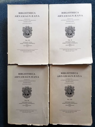 Item #018707 Opera Latine Conscripta Vol. I, II, III, IV (Bibliotheca Arnamagnæana Vol. IX, X,...