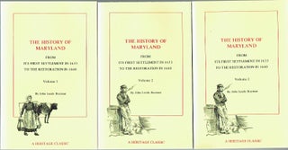 Item #018819 The History Of Maryland From its First Settlement in 1663 to the Restoration in 1660...