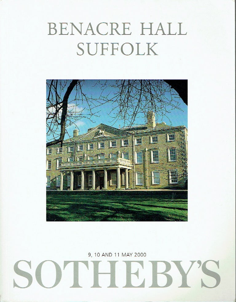 Item #018912 Benacre Hall Suffolk : The Property of the Estate of the Late Sir John Gooch, 12th Bt.