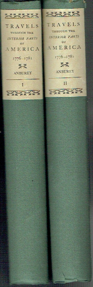 Item #019204 Travels Through The Interior Parts Of America [2 volumes]. Thomas Anburey, William Harding Carter, author, foreword.