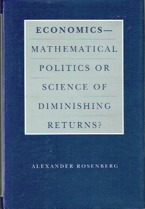 Item #019359 Economics - Mathematical Politics or Science of Diminishing Returns? (Science and...