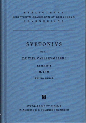 Item #019459 C. Suetoni [Seutonius] Tranquilli [Tranquillus] Opera, Vol. I de Vita Caesarum Libri...