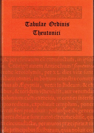 Item #019466 Tabulae Ordinis Theutonici : Ex Tabularii Regii Berolinensis Codice Potissimum...