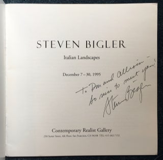 Steven Bigler: Italian Landscapes December 7-30, 1995