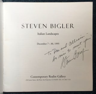 Steven Bigler: Italian Landscapes December 7-30, 1995
