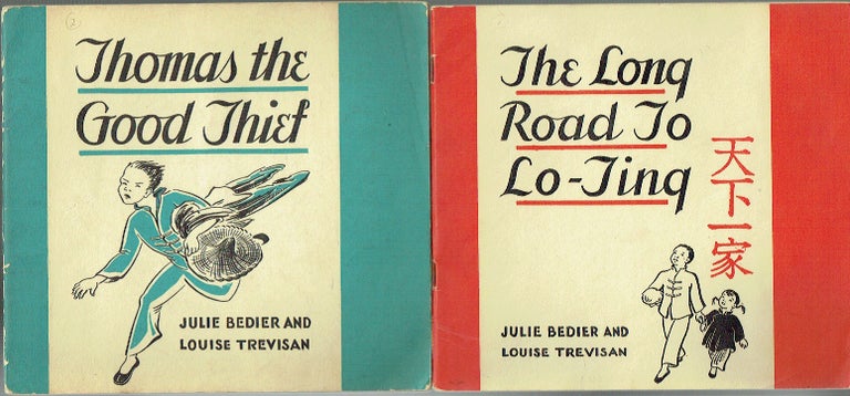 Item #020334 The Long Road To Lo-Ting [1941]; Thomas the Good Thief [1942]; The Important Pig [1042]; Little Miss Moses [1943]; A Horse for Christmas [1943] [5 books]. Julie Bedier, Louise Trevisan.