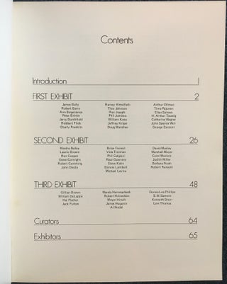 Contemporary California Photography: Catalogue of the Exhibition - Camerawork Gallery, San Francisco March - April - May, 1978