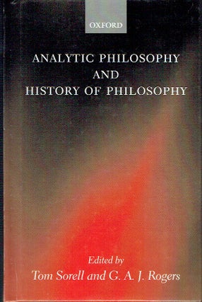 Item #021383 Analytic Philosophy and History of Philosophy (Mind Association Occasional Series)....