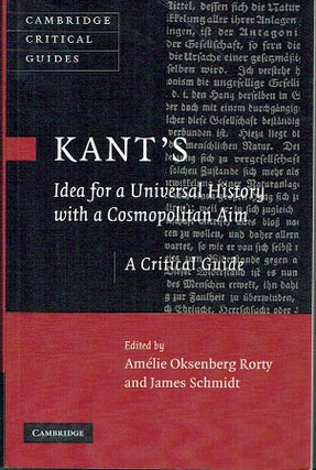 Item #021385 Kant's Idea for a Universal History with a Cosmopolitan Aim (Cambridge Critical...