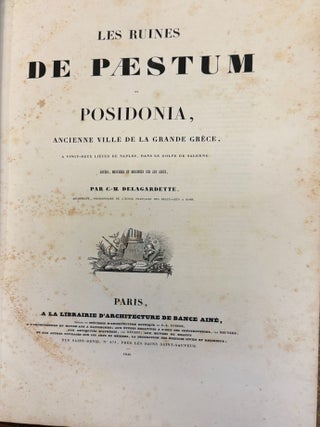 Item #022215 Les Ruines de Paestum ou Posidonia, Ancienne Ville de la Grande Grèce. C.-M...