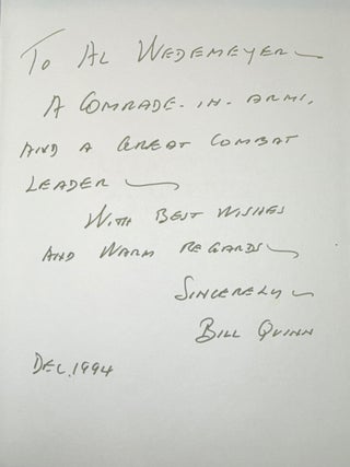 Item #022324 Buffalo Bill Remembers: Truth and Courage. Lt. Gen. William W. "Buffalo Bill" Quinn