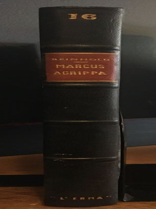 Item #022473 Marcus Agrippa: A Biography (Studia Historica 16). Meyer Reinhold