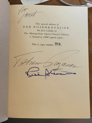 Richard Strauss Der Rosenkavalier - Comedy for Music in Three Acts - Limited Edition