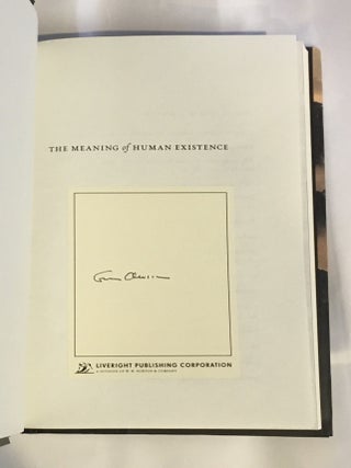 The Meaning of Human Existence