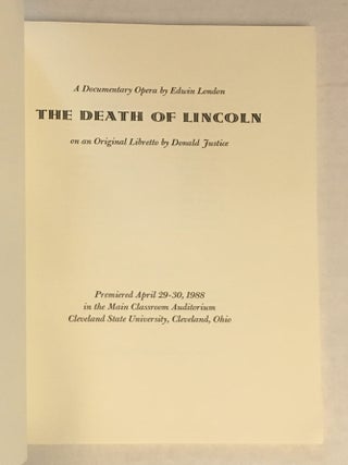 The Death of Lincoln: A Documentary Opera