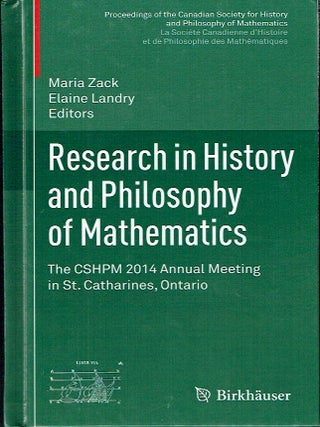 Research in History and Philosophy of Mathematics: The CSHPM 2015 Annual Meeting in Washington,...