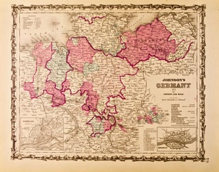 Item #418531 Johnson's Germany No. 1 [Northern] [Map of]. Johnson and Ward