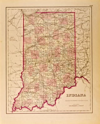 Item #418540 Indiana [Map of]. J. H. Colton