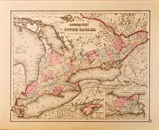 Item #418613 Canada West or Upper Canada [Map of]. J. H. Colton