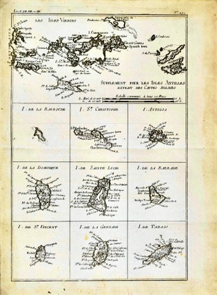 Item #418695 [Map of] Supplément pour les Isles Antilles: Extrait des Cartes Angloises [Carte...