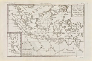 Item #418708 Carte des Isles de la Sonde, et des Isles Moluques [two maps on one sheet]. Rigobert...