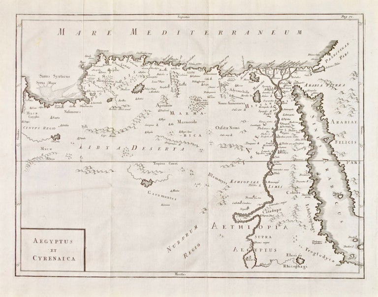 Item #418721 Aegyptus et Cyrenaica [Map of Egypt and Cyrenaica] [Africa] [Libya] [Kyrenaika]. Humphrey Prideaux.