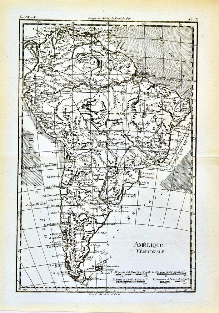 Item #418906 Amérique Méridionale [Map of South America]. Rigobert Bonne.