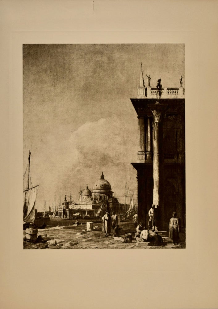 Item #618896 View on the Piazzetta of St. Mark, with the Church of Sta. Maria Della Salute, at Venice. After Giovanni Antonio Canale, Canaletto.